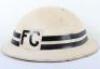 WW2 British Home Front Fire Guard Sector Captain Helmet - 4