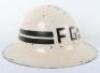 WW2 British Home Front Fire Guard Sector Captain Steel Helmet Shell - 4