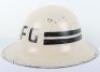 WW2 British Home Front Fire Guard Sector Captain Steel Helmet Shell - 6
