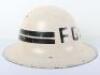 WW2 British Home Front Fire Guard Sector Captain Steel Helmet Shell - 7