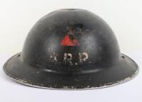 WW2 British Home Front Air Raid Precautions (ARP) Steel Helmet