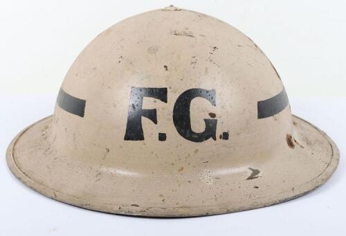WW2 British Home Front Senior Fire Guard Officers Steel Helmet