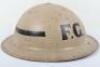 WW2 British Home Front Senior Fire Guard Officers Steel Helmet - 2