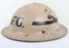 WW2 British Home Front Senior Fire Guard Officers Steel Helmet - 3