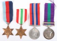 WW2 and Later Casualty Medal Group of Four to the Argyll & Sutherland Highlanders