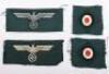 2x Sets of WW2 German Overseas Cap Insignias - 2