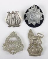 3x British Cavalry and 1 Yeomanry Uniform Sleeve Badges