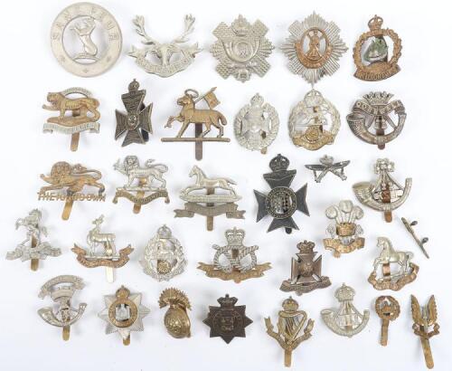 33x British Infantry and Territorial Regiment Cap Badges