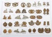 19x Pairs of British Infantry Other Ranks Collar Badges
