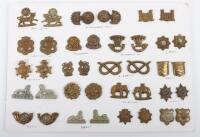 19x Pairs of British Infantry Other Ranks Collar Badges