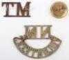 Brass National Motor Volunteers Shoulder Title - 2