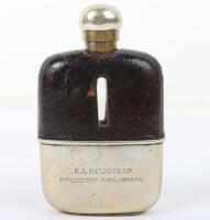 WW1 British Officers Hip Flask of Lieutenant F A Roughead 5th Battalion Cameron Highlanders