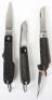 3x WW2 British Airborne / S.O.E Utility Knives - 3