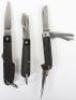 3x WW2 British Airborne / S.O.E Utility Knives - 9