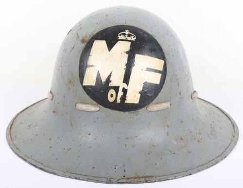 British Home Front Ministry of Food Steel Helmet