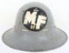 British Home Front Ministry of Food Steel Helmet