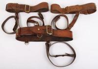 3x British Officers Sam Browne Belts