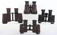 4x Pairs of WW1 British Officers Binoculars