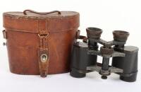 WW1 Officers Binoculars of T M Burrell 9th Battalion Highland Light Infantry