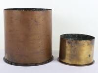 2x WW1 German Brass Shell Cases