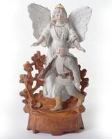 Porcelain Figure of WW1 German Soldier and Angel