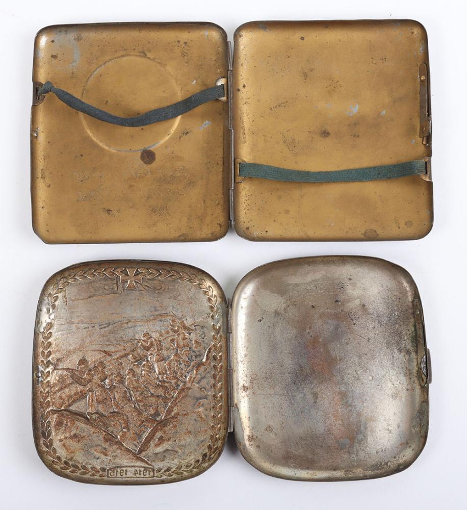ww1 german cigarette case 2x WW1 German Cigarette Cases ww1 german cigarette case 2x WW1 German Cigarette Cases