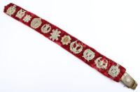 WW1 German Prussian ‘Hate Belt’ Decorated with Scottish Badges