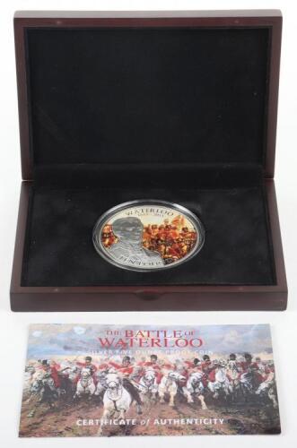 Bailiwick of Guernsey 2015 Waterloo Silver Five Ounce Coin