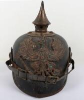 Rare Imperial German Pickelhaube for Prussian Infantry Regiment Nr76 (Hamburg – 2nd Hanseatic Infantry Regiment)