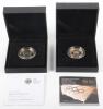 Two Silver Proof Two Pound Coins