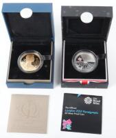 London 2012 silver proof Five Pound coin