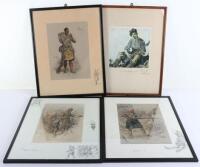 4x Framed WW1 Prints by Snaffles