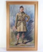 Large Portrait Image of a WW1 Scottish Officer