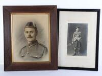 Large WW1 Framed and Glazed Portrait Photograph of a Scottish Soldier