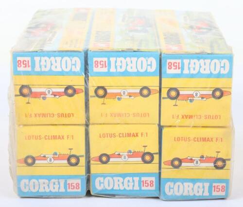 Corgi Toys Trade Pack of six 158 Lotus Climax F/1 Racing cars