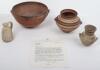 A group of Attic (between 1,000 and 900 BC) Proto-Geometric pottery items - 12