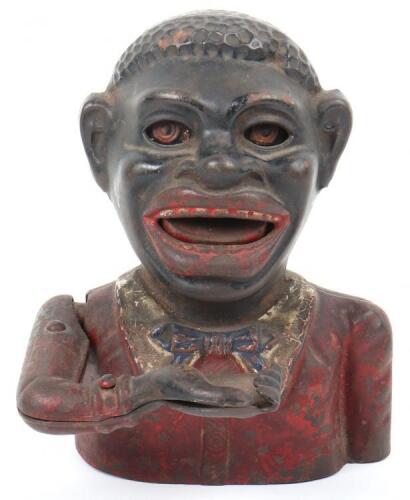 An original ‘Jolly Nigger’ money box