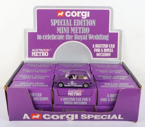Corgi Toys Shop Counter Pack of twenty four 51693 Special Edition Austin Metro &lsquo;To celebrate the Royal Wedding&rsquo;