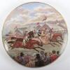 Five 19th century painted pot lids - 6