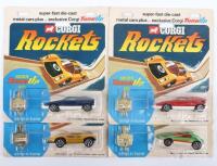 Four Carded Corgi Rockets with Tune Up Keys