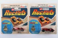 Two Corgi Rockets 921 Morgan Plus 8 Sports Cars