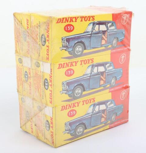 Dinky Toys Trade Pack of six 139 Ford Consul Cortina’s