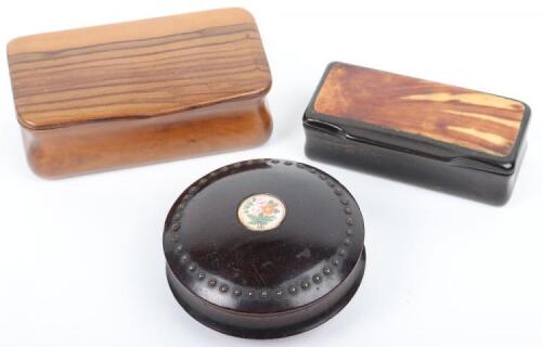 A fine Georgian coromandel snuff box