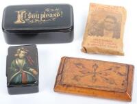 Three Georgian snuff boxes