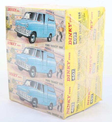 Dinky Toys Trade Pack of six 407 Ford Transit Vans ‘Kenwood’