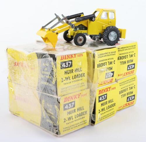 Six Dinky Toys 437 Muir Hill 2-WL Loaders ‘ Taylor Woodrow