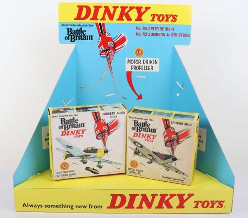 Dinky Toys Direct From The Epic Film “Battle of Britain” Shop Display Card Stand