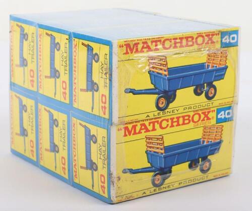 Matchbox Lesney Regular wheels Trade pack of six 40c Hay Trailers