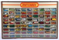 Matchbox Superfast Shop Retailers Wooden Counter Display Case, complete with 81 Superfast 1:75 models