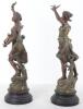 A pair of spelter figures after E.C.H Guillemin, titled Le Message and Ondine - 3